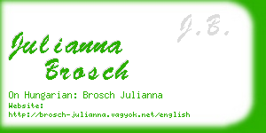 julianna brosch business card